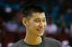 HOUSTON, TX - OCTOBER 12: Jeremy Lin #7 of the Houston Rockets is seen on court during warmups prior to the start of the game against the New Orleans Hornets at the Toyota Center on October 12, 2012 in Houston, Texas. NOTE TO USER: User expressly acknowledges and agrees that, by downloading and or using this photograph, User is consenting to the terms and conditions of the Getty Images License Agreement. (Photo by Scott Halleran/Getty Images)