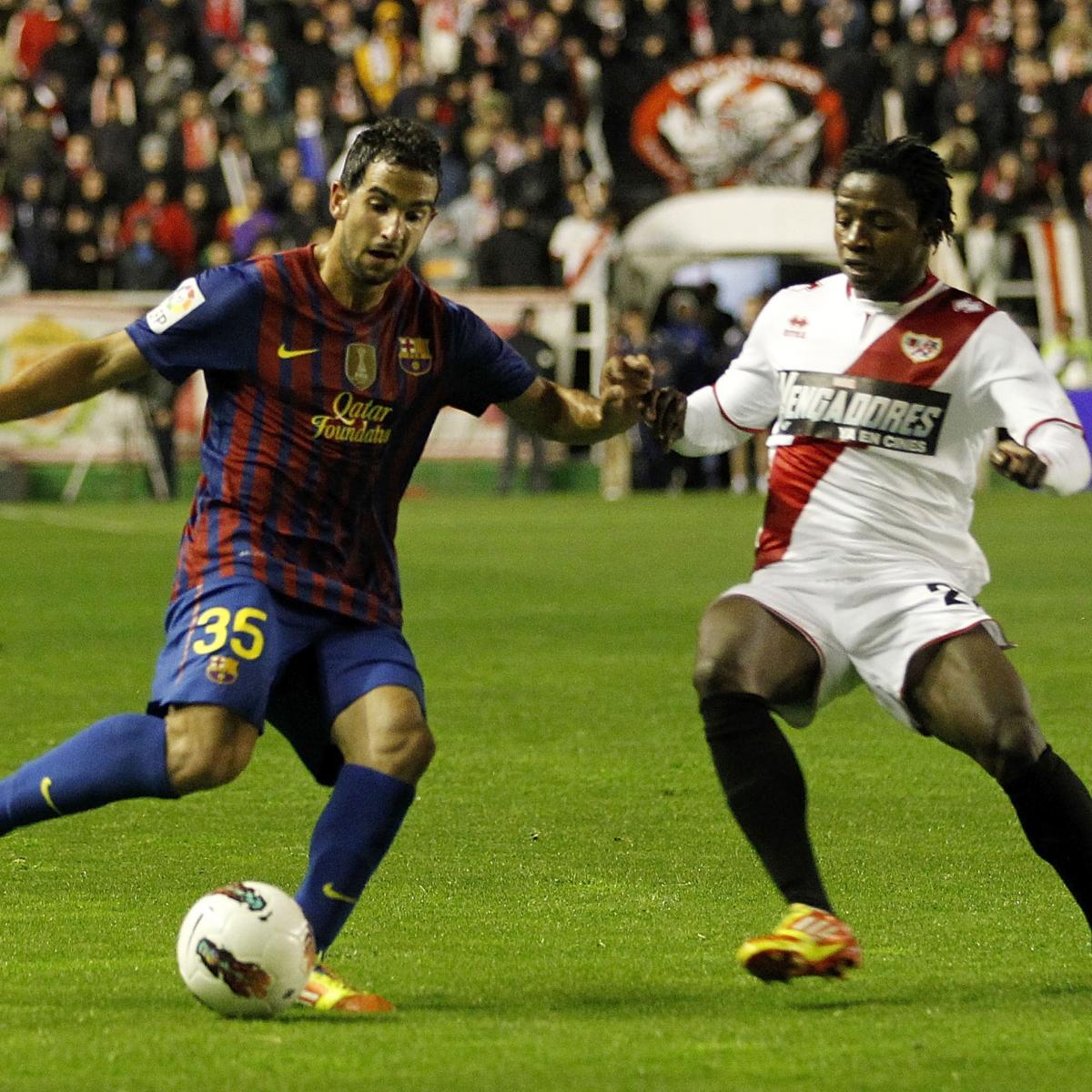 Rayo Vallecano 0-5 Barcelona: Leo Messi and Cesc Fabregas ...