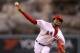 ANAHEIM, CA - SEPTEMBER 07: Ervin Santana #54 of the Los Angeles Angels of Anaheim pitches against the Detroit Tigers in the first inning at Angel Stadium of Anaheim on September 7, 2012 in Anaheim, California. (Photo by Jeff Gross/Getty Images)