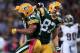 ST LOUIS, MO - OCTOBER 21: Wide receiver Randall Cobb #18 of the Green Bay Packers celebrates his 39 yard touchdown reception against the St. Louis Rams with wide receiver Jordy Nelson #87 of the Green Bay Packers in the fourth quarter at Edward Jones Dome on October 21, 2012 in St Louis, Missouri. The Packers defeated the Rams 30-20. (Photo by Doug Pensinger/Getty Images)