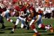 TAMPA, FL - SEPTEMBER 30: Quarterback Robert Griffin III #10 of the Washington Redskins hands the ball off to running back Alfred Morris #46 during the game against the Tampa Bay Buccaneers at Raymond James Stadium on September 30, 2012 in Tampa, Florida. (Photo by J. Meric/Getty Images)