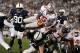 STATE COLLEGE, PA - OCTOBER 27: Quarterback Braxton Miller #5 of the Ohio State Buckeyes dives into the end zone for touchdown against the Penn State Nittany Lions in the third quarter at Beaver Stadium on October 27, 2012 in State College, Pennsylvania. (Photo by Patrick Smith/Getty Images)