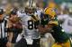 GREEN BAY, WI - SEPTEMBER 30: Jimmy Graham #80 of the New Orleans Saints fights off Tramon Williams #38 of the Green Bay Packers at Lambeau Field on September 30, 2012 in Green Bay, Wisconsin. The Packers defeated the Saints 28-27. (Photo by Jonathan Daniel/Getty Images)