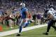 DETROIT, MI - OCTOBER 28: Matthew Stafford #9 of the Detroit Lions runs one yard for a fourth quarter touchdown during the game against the Seattle Seahwaks at Ford Field on October 28, 2012 in Detroit, Michigan. The Lions defeated the Seahwaks 28-24. (Photo by Leon Halip/Getty Images)