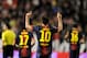 MADRID, SPAIN - OCTOBER 27: Lionel Messi of Barcelona celebrates after scoreing his side's 5th goal during the La Liga match between Rayo Vallecano and Barcelona at Estadio Teresa Rivero on October 27, 2012 in Madrid, Spain. (Photo by Denis Doyle/Getty Images)