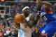 PHILADELPHIA, PA - OCTOBER 31: Ty Lawson #3 of the Denver Nuggets drives to the net on Jrue Holiday #11 of the Philadelphia 76ers at the Wells Fargo Center on October 31, 2012 in Philadelphia, Pennsylvania. NOTE TO USER: User expressly acknowledges and agrees that, by downloading and or using this photograph, User is consenting to the terms and conditions of the Getty Images License Agreement. (Photo by Drew Hallowell/Getty Images)