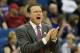 TULSA, OK - MARCH 18: Head coach Bill Self of the Kansas Jayhawks yells during the second round game against the Boston University Terriers in the 2011 NCAA men's basketball tournament at BOK Center on March 18, 2011 in Tulsa, Oklahoma. (Photo by Ronald Martinez/Getty Images)