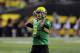 EUGENE, OR - OCTOBER 6: Quarterback Marcus Mariota #8 during the third quarter of the game on October 6, 2012 at Autzen Stadium in Eugene, Oregon. Oregon won the game 52-21. (Photo by Steve Dykes/Getty Images)