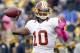 PITTSBURGH, PA - OCTOBER 28: Robert Griffin III #10 of the Washington Redskins drops back to pass against the Pittsburgh Steelers during the game on October 28, 2012 at Heinz Field in Pittsburgh, Pennsylvania. (Photo by Justin K. Aller/Getty Images)