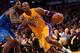 LOS ANGELES, CA - OCTOBER 30: Dwight Howard #12 of the Los Angeles Lakers drives against Eddy Curry #52 of the Dallas Mavericks at Staples Center on October 30, 2012 in Los Angeles, California. NOTE TO USER: User expressly acknowledges and agrees that, by downloading and or using this photograph, User is consenting to the terms and conditions of the Getty Images License Agreement. (Photo by Stephen Dunn/Getty Images)