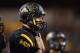 Oct. 18, 2012; Tempe, AZ, USA; Arizona State Sun Devils quarterback (10) Taylor Kelly on the sidelines in the fourth quarter against the Oregon Ducks at Sun Devil Stadium. Oregon defeated Arizona State 43-21. Mandatory Credit: Mark J. Rebilas-US PRESSWIRE