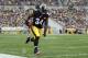 PITTSBURGH, PA - OCTOBER 07: Rashard Mendenhall #34 of the Pittsburgh Steelers carries the ball against the Philadelphia Eagles during the game on October 7, 2012 at Heinz Field in Pittsburgh, Pennsylvania. (Photo by Justin K. Aller/Getty Images)