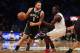 Deron Williams driving to the hoop
