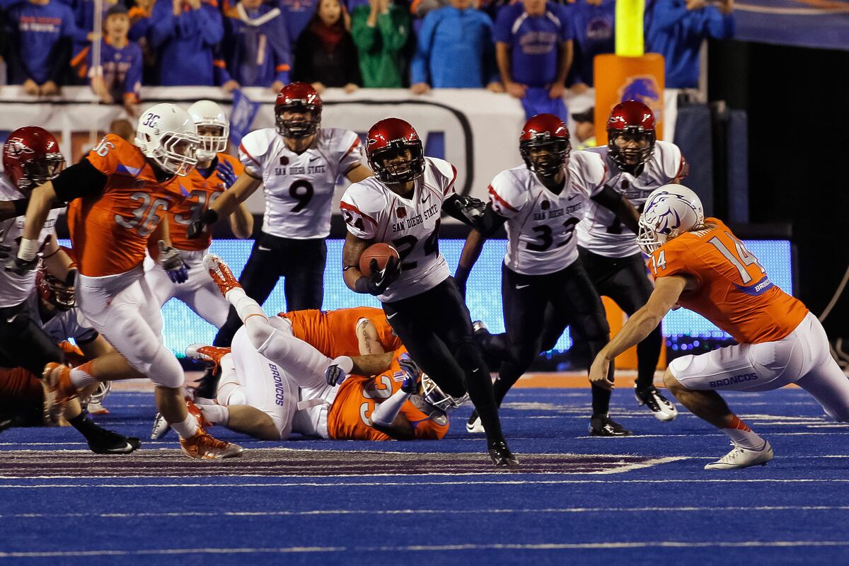 College Football San Diego State Upsets Boise State News, Scores