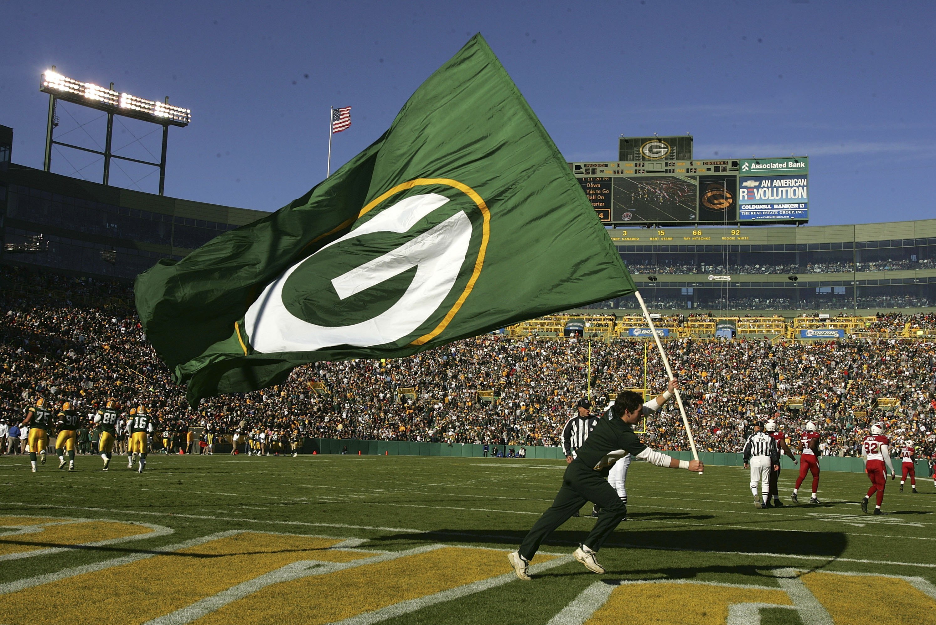 packers super bowl flag