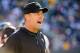 Oct 28, 2012; Green Bay, WI, USA; Jacksonville Jaguars head coach Mike Mularkey reacts after a play during the game against the Green Bay Packers at Lambeau Field. Mandatory Credit: Benny Sieu-US PRESSWIRE