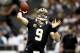 November 5, 2012; New Orleans, LA, USA; New Orleans Saints quarterback Drew Brees (9) warms up prior to kickoff of a game against the Philadelphia Eagles at the Mercedes-Benz Superdome. Mandatory Credit: Derick E. Hingle-US PRESSWIRE