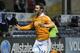 BRIDGEVIEW, IL - OCTOBER 31: Will Bruin #12 of Houston Dynamo celebrates his goal against the Chicago Fire in an MLS match on October 31, 2012 at Toyota Park in Bridgeview, Illinois. (Photo by David Banks/Getty Images)