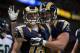ST. LOUIS, MO - SEPTEMBER 30: Wide receiver Danny Amendola #16 of the St. Louis Rams celebrates with tight end Matthew Mulligan #82 of the St. Louis Rams after scoring a touchdown during the game against the Seattle Seahawks at the Edward Jones Dome on September 30, 2012 in St. Louis, Missouri. The Rams Beat the Seahawks 19-13. (Photo by David Welker/Getty Images)