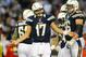 November 1, 2012; San Diego, CA, USA; San Diego Chargers quarterback Philip Rivers (17) reacts after a called penalty during the first quarter against the Kansas City Chiefs at Qualcomm Stadium. Mandatory Credit: Christopher Hanewinckel-US PRESSWIRE