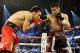 LAS VEGAS, NV - SEPTEMBER 15: Sergio Martinez (R) lands a right to the head of Julio Cesar Chavez Jr. in the fifth round of their WBC middleweight title fight at the Thomas & Mack Center on September 15, 2012 in Las Vegas, Nevada. (Photo by Jeff Bottari/Getty Images)