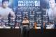 Sept 19, 2012; New York, NY, USA; Manny Pacquaio speaks during the press conference announcing his fourth fight against Juan Manuel Marquez at The Edison Ballroom. Mandatory Credit: Ed Mulholland-US PRESSWIRE