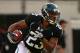 JACKSONVILLE, FL - OCTOBER 07: Rashad Jennings #23 of the Jacksonville Jaguars rushes during a game against the Chicago Bears at EverBank Field on October 7, 2012 in Jacksonville, Florida. (Photo by Mike Ehrmann/Getty Images)