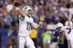 INDIANAPOLIS, IN - NOVEMBER 04: Ryan Tannehill #17 of the Miami Dolphins passes the ball against the Indianapolis Colts at Lucas Oil Stadium on November 4, 2012 in Indianapolis, Indiana. The Colts won 23-20. (Photo by Joe Robbins/Getty Images)