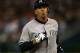 DETROIT, MI - OCTOBER 18: Alex Rodriguez #13 of the New York Yankees walsk off the field back to the dugout after he grounded out in the top of the 9th inning against the Detroit Tigers during game four of the American League Championship Series at Comerica Park on October 18, 2012 in Detroit, Michigan. (Photo by Jonathan Daniel/Getty Images)