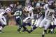 SEATTLE, WA - NOVEMBER 04: Christian Ponder #7 of the Minnesota Vikings drops back to pass during a game against the Seattle Seahawks at CenturyLink Field on November 4, 2012 in Seattle, Washington. (Photo by Stephen Brashear/Getty Images)