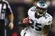 NEW ORLEANS, LA - NOVEMBER 5: LeSean McCoy #25 of the Philadelphia Eagles runs the ball against the New Orleans Saints at Mercedes-Benz Superdome on November 5, 2012 in New Orleans, Louisiana. The Saints defeated the Eagles 28-13. (Photo by Wesley Hitt/Getty Images)