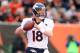 CINCINNATI, OH - NOVEMBER 04: Peyton Manning #18 of the Denver Broncos throws a pass during the NFL game against the Cincinnati Bengals at Paul Brown Stadium on November 4, 2012 in Cincinnati, Ohio. (Photo by Andy Lyons/Getty Images)