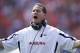 AUBURN, AL - OCTOBER 6: Head coach Gene Chizik of the Auburn Tigers argues a call during a game against the Arkansas Razorbacks at Jordan-Hare Stadium on October 6, 2012 in Auburn, Alabama. (Photo by Wesley Hitt/Getty Images)