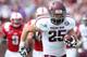 DALLAS, TX - SEPTEMBER 15: Ryan Swope #25 of the Texas A&M Aggies runs for a touchdown against the Southern Methodist Mustangs at Gerald J. Ford Stadium on September 15, 2012 in Dallas, Texas. (Photo by Ronald Martinez/Getty Images)