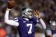 MANHATTAN, KS - NOVEMBER 03: Quarterback Collin Klein #7 of the Kansas State Wildcats passes against the Oklahoma State Cowboys in the first quarter at Bill Snyder Family Football Stadium on November 3, 2012 in Manhattan, Kansas. (Photo by Ed Zurga/Getty Images)