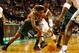 BOSTON, MA - NOVEMBER 02: Rajon Rondo #9 of the Boston Celtics fights for the ball against Brandon Jennings #3 of the Milwaukee Bucks during the game on November 2, 2012 at TD Garden in Boston, Massachusetts. NOTE TO USER: User expressly acknowledges and agrees that, by downloading and or using this photograph, User is consenting to the terms and conditions of the Getty Images License Agreement. (Photo by Jared Wickerham/Getty Images)