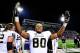 OXFORD, MS - NOVEMBER 10: Chris Boyd #80 of the Vanderbilt Commodores reacts to a victory over the Ole Miss Rebels following a game at Vaught-Hemingway Stadium on November 10, 2012 in Oxford, Mississippi. (Photo by Stacy Revere/Getty Images)