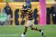 PITTSBURGH, PA - OCTOBER 28: Antonio Brown #84 of the Pittsburgh Steelers carries the ball against the Washington Redskins on October 28, 2012 at Heinz Field in Pittsburgh, Pennsylvania. (Photo by Joe Sargent/Getty Images)