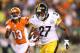 CINCINNATI, OH - OCTOBER 21: Jonathan Dwyer #27 of the Pittsburgh Steelers runs with the ball during 24-17 win over the Cincinnati Bengals at Paul Brown Stadium on October 21, 2012 in Cincinnati, Ohio. (Photo by Andy Lyons/Getty Images)