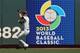 SAN FRANCISCO, CA - SEPTEMBER 08: Angel Pagan #16 of the San Francisco Giants catches a fly ball in front of the 2013 World Baseball Classic sign on September 8, 2012 in San Francisco, California. The 2013 World Baseball Classic semi-finals and finals will be hosted at AT&T Park (Photo by Tony Medina/Getty Images)