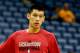 October 24, 2012; New Orleans, LA, USA; Houston Rockets point guard Jeremy Lin (7) before a game against the New Orleans Hornets at the New Orleans Arena. Mandatory Credit: Derick E. Hingle-US PRESSWIRE