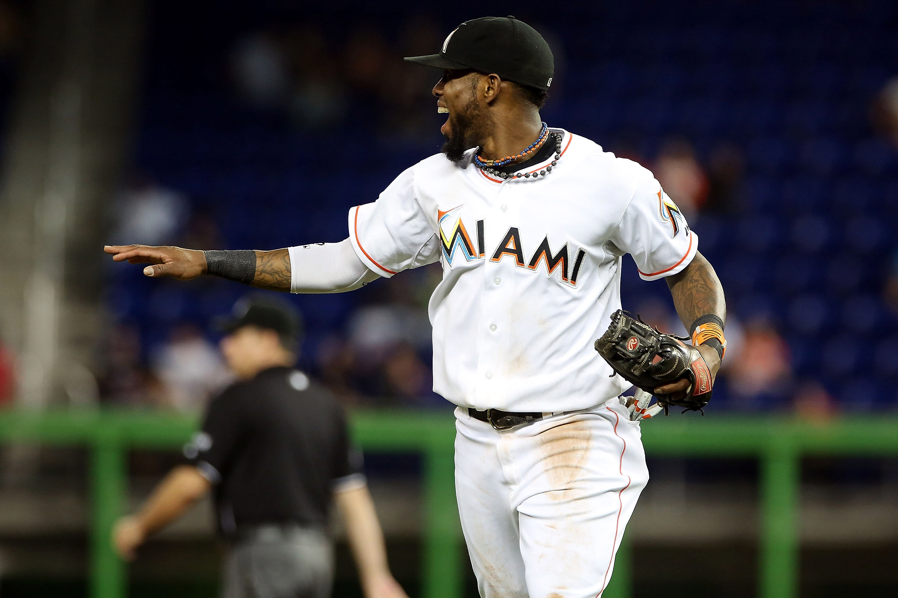 Miami marlins shortstop jose reyes hi-res stock photography and