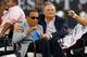 MIAMI, FL - APRIL 04: Boxing legend Muhammed Ali rides with Miami Marlins owner Jeffery Loria during Opening Day against the St. Louis Cardinals at Marlins Park on April 4, 2012 in Miami, Florida. (Photo by Mike Ehrmann/Getty Images)
