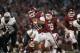 NORMAN, OK - NOVEMBER 10: Quarterback Blake Bell #10 of the Oklahoma Sooners runs to the outside at the start of a 55-yard touchdown run against the Baylor Bears November 10, 2012 at Gaylord Family-Oklahoma Memorial Stadium in Norman, Oklahoma. Oklahoma defeated Baylor 42-34. (Photo by Brett Deering/Getty Images)