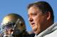 SOUTH BEND, IN - NOVEMBER 21: Head coach Charlie Weis of the Notre Dame Fighting Irish waits to enter the field for a game against the Univeristy of Connecticut Huskies at Notre Dame Stadium on November 21, 2009 in South Bend, Indiana. (Photo by Jonathan Daniel/Getty Images)