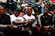 ATLANTA, GA - OCTOBER 07: Chris Bosh #1, LeBron James #6, Ray Allen #34 and Dwyane Wade #3 of the Miami Heat watch the game against the Atlanta Hawks at Philips Arena on October 7, 2012 in Atlanta, Georgia. NOTE TO USER: User expressly acknowledges and agrees that, by downloading and or using this photograph, User is consenting to the terms and conditions of the Getty Images License Agreement. (Photo by Kevin C. Cox/Getty Images)