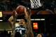 Spartans freshman Gary Harris drives to the basket against Kansas' Jamari Traylor.