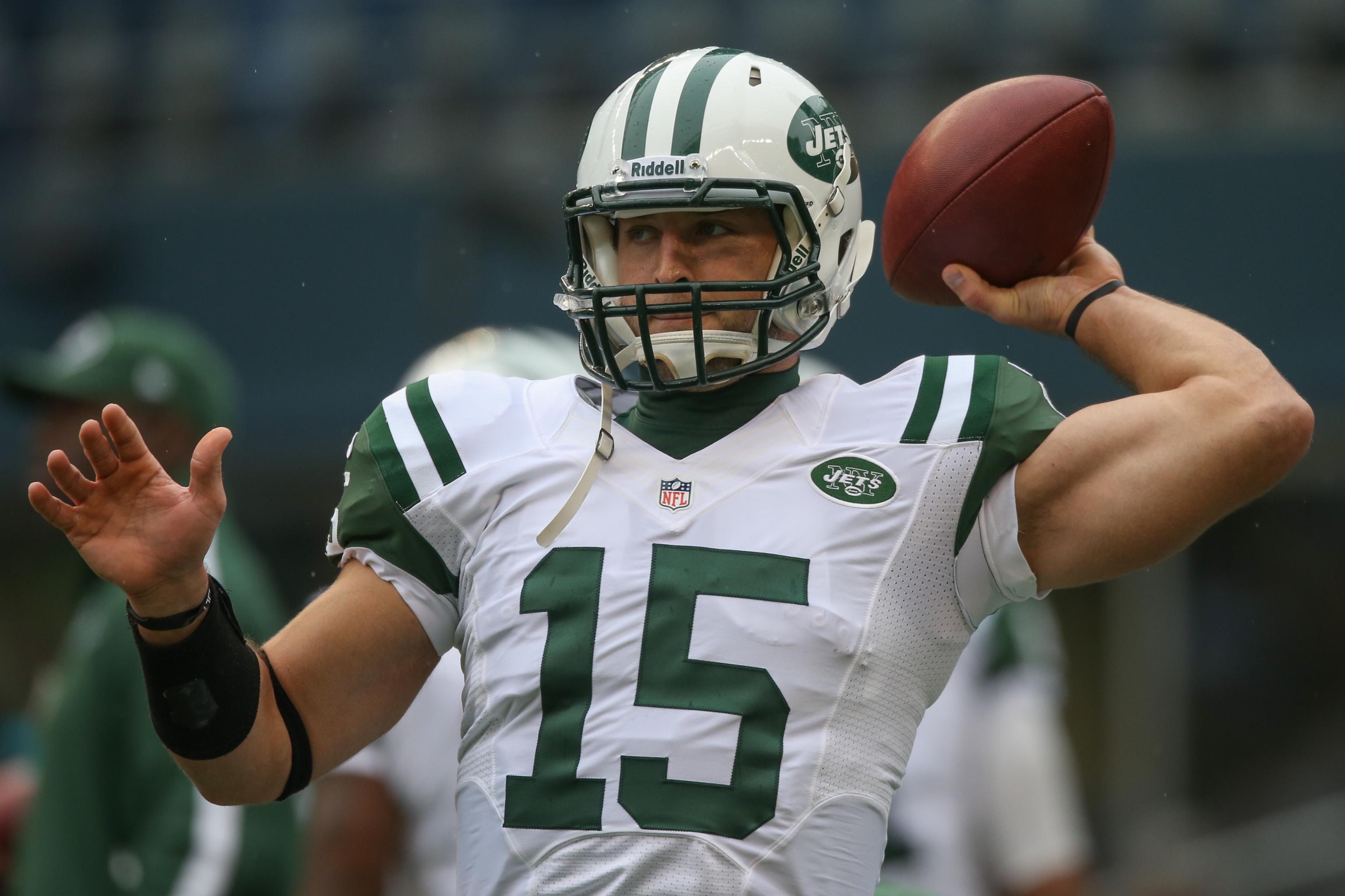 NY Jets' Tim Tebow makes his best showing after practice when he