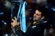 LONDON, ENGLAND - NOVEMBER 12: Novak Djokovic of Serbia lifts the trophy as he celebrates victory after his men's singles final match against Roger Federer of Switzerland during day eight of the ATP World Tour Finals at O2 Arena on November 12, 2012 in London, England. (Photo by Michael Regan/Getty Images)