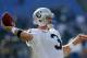 BALTIMORE, MD - NOVEMBER 11: Quarterback Carson Palmer #3 of the Oakland Raiders throws a pass while warming up before the start of the Raiders game against the Baltimore Ravens at M&T Bank Stadium on November 11, 2012 in Baltimore, Maryland. (Photo by Rob Carr/Getty Images)